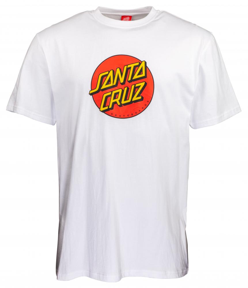 Santa Cruz Classic Dot t-shirt wit