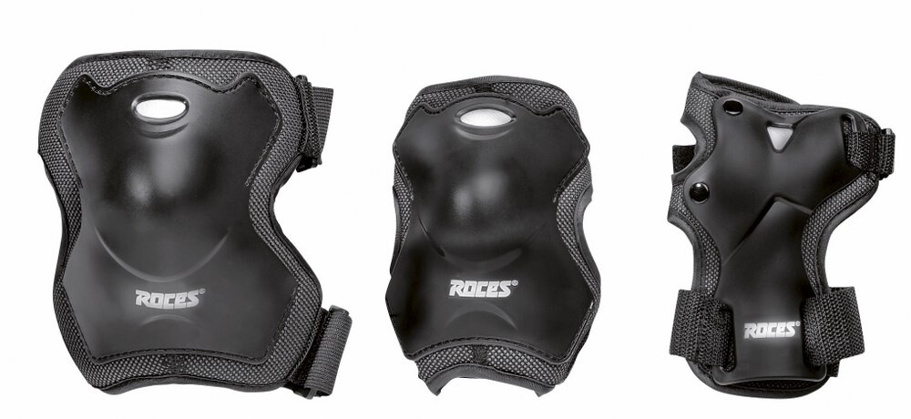 Roces Super 3-pack skate beschermers voor inline skate zwart