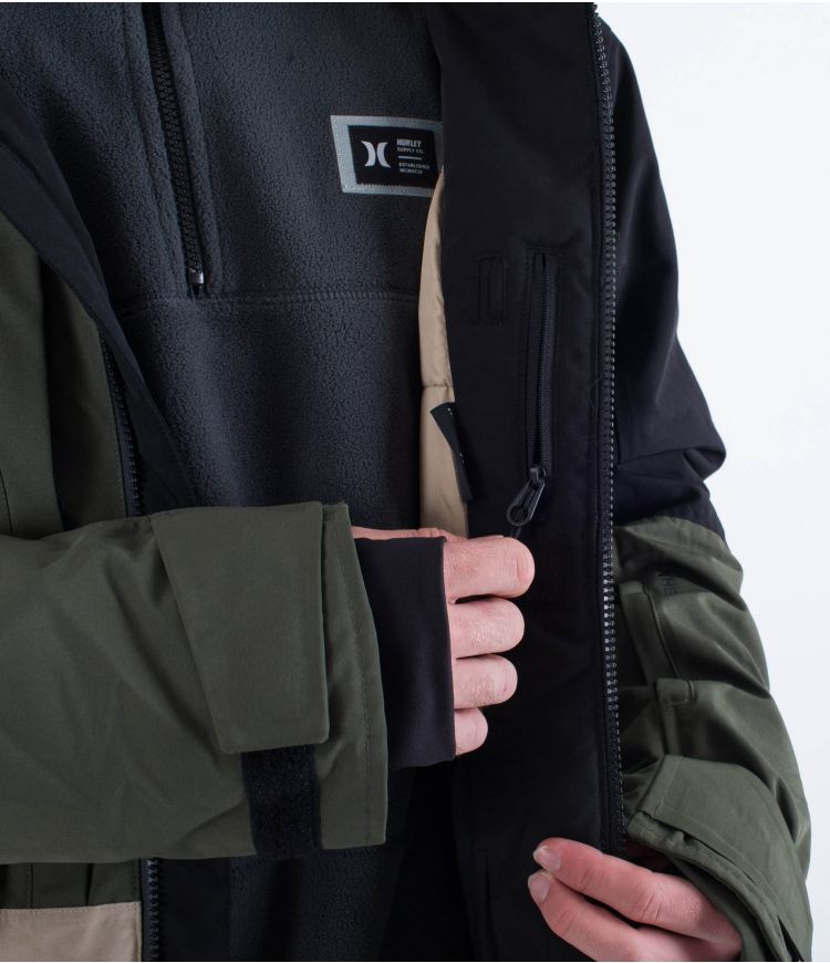 Hurley Rutland jacket black/cargo khaki