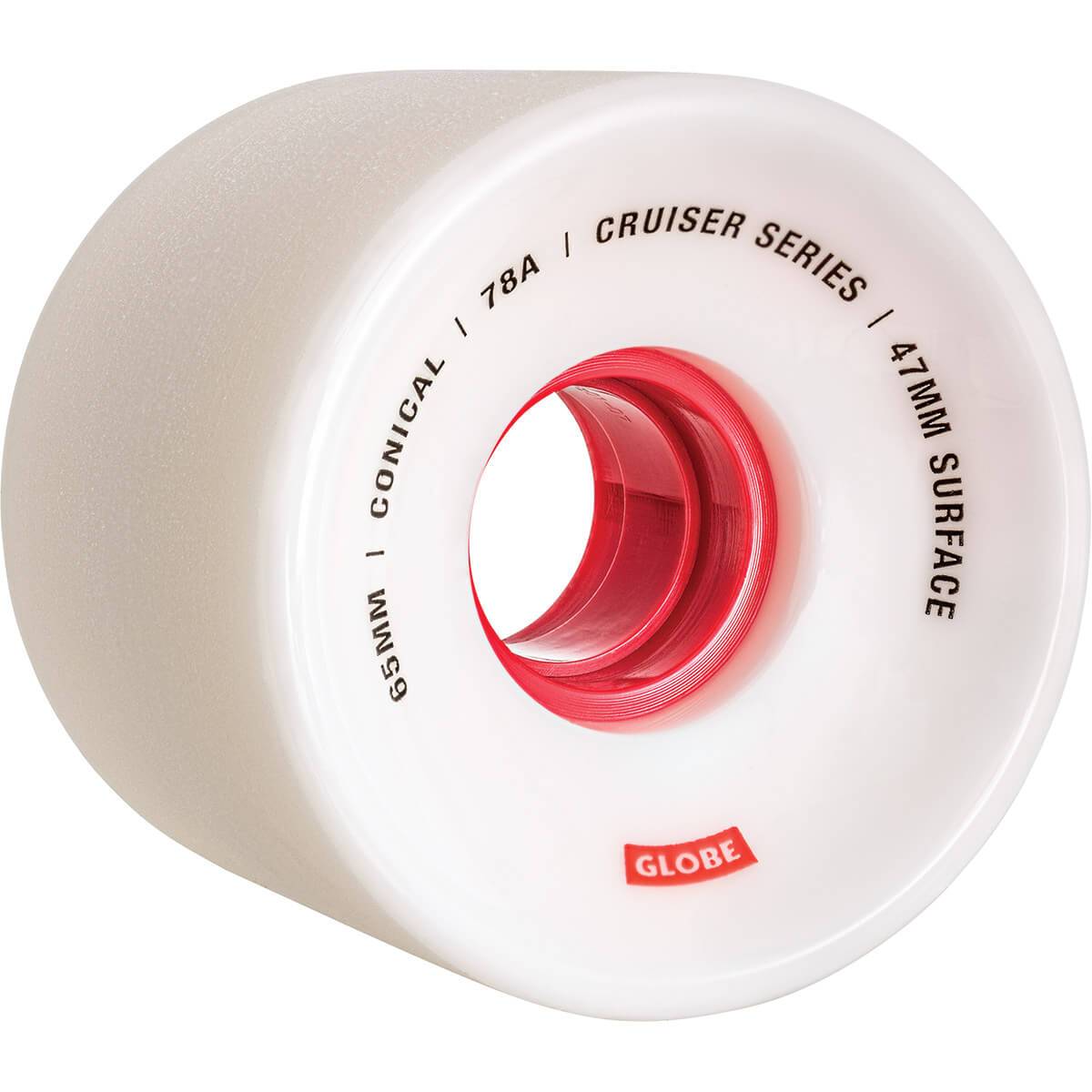 Globe Conical 83A wheels 65 mm white / red