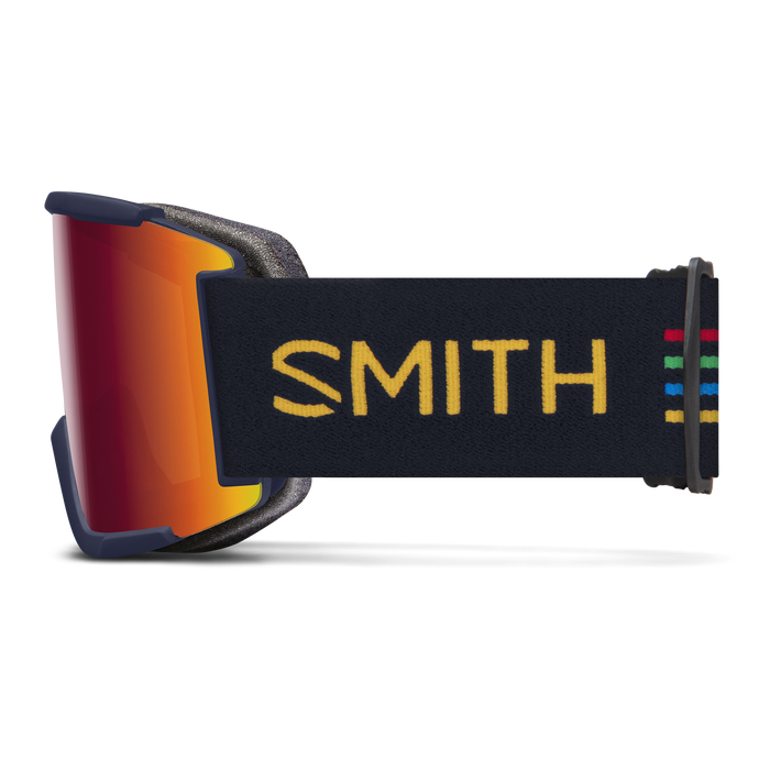 Smith Squad XL goggle midnight slash / chromapop sun red mirror (met extra lens)