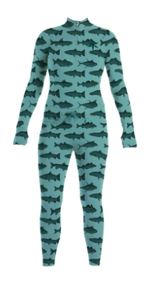 Airblaster Women's Hoodless Ninja Suit thermopak mint fish