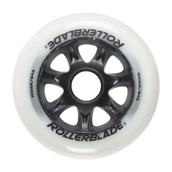 Rollerblade Spiral inline skate wielen (8 stuks) 100 mm white