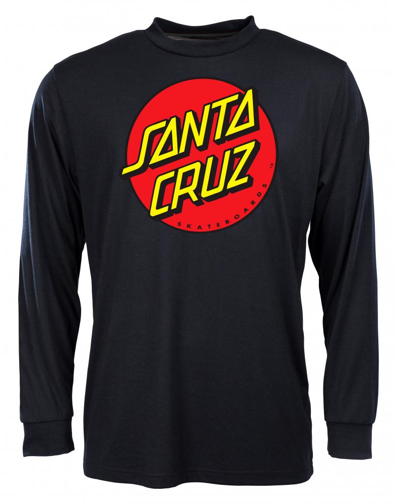 Santa Cruz Longsleeve T-shirt classic dot zwart