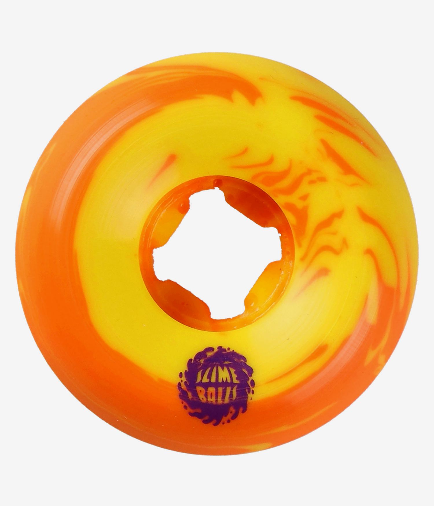Santa Cruz 56mm Greetings Speed Balls 99A skateboardwielen yellow orange