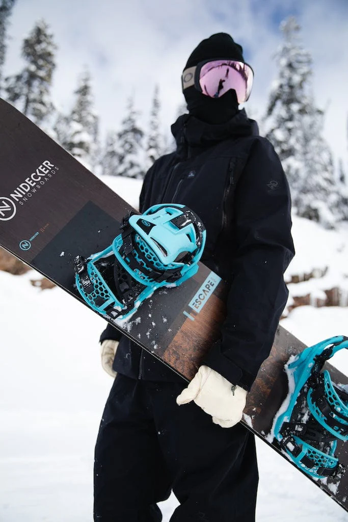 Nidecker Supermatic snowboard bindingen escape cyan
