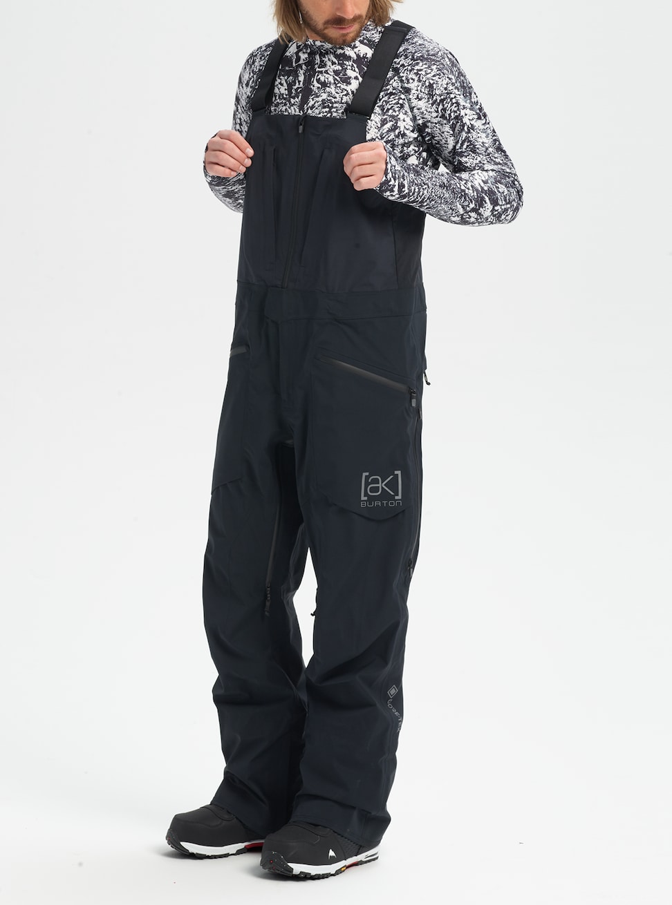 Burton AK Gore-tex 3L Freebird BIB men's snowboard pants true black