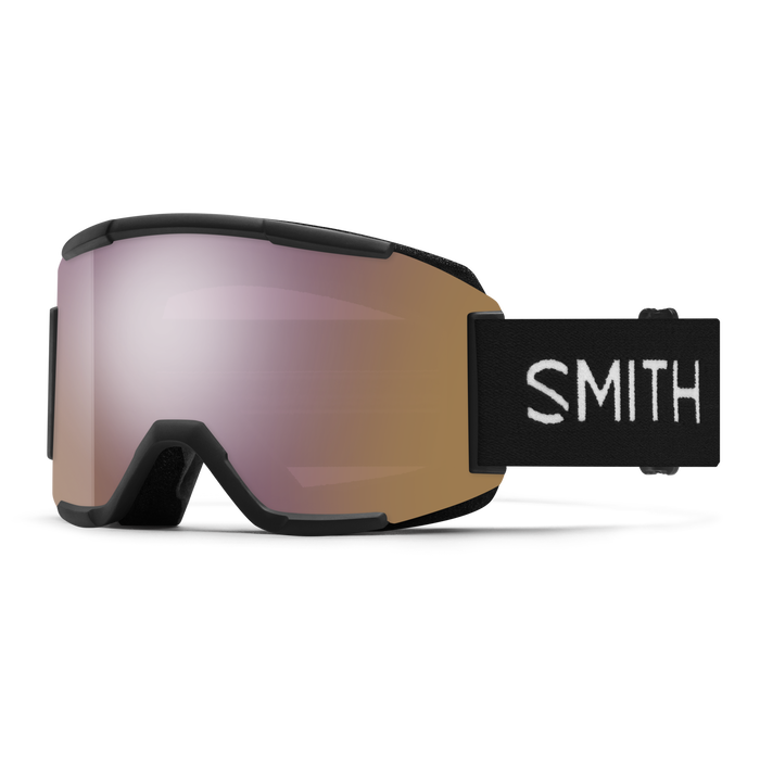 Smith Squad goggle Black + ChromaPop Everyday Rose Gold Mirror Lens