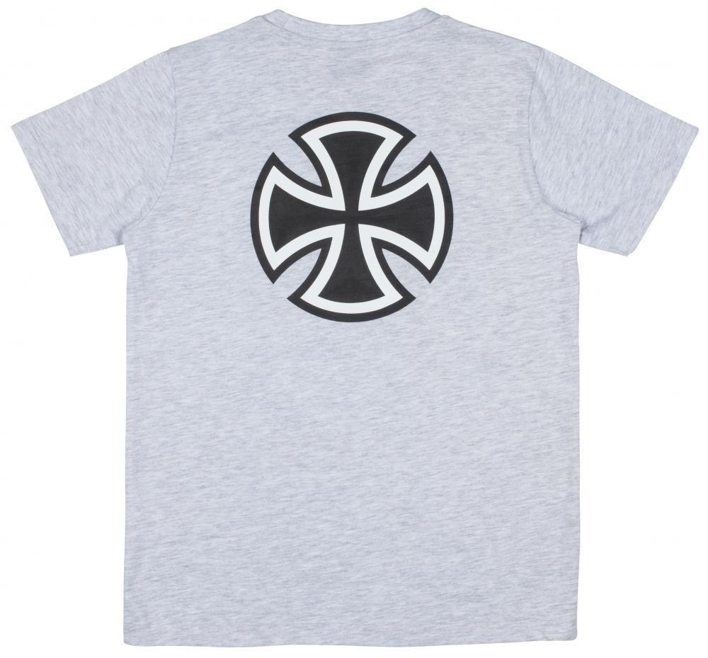 Independent kids Bar Cross t-shirt grijs
