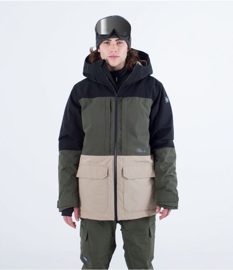 Hurley Rutland snowboardjas black / cargo khaki