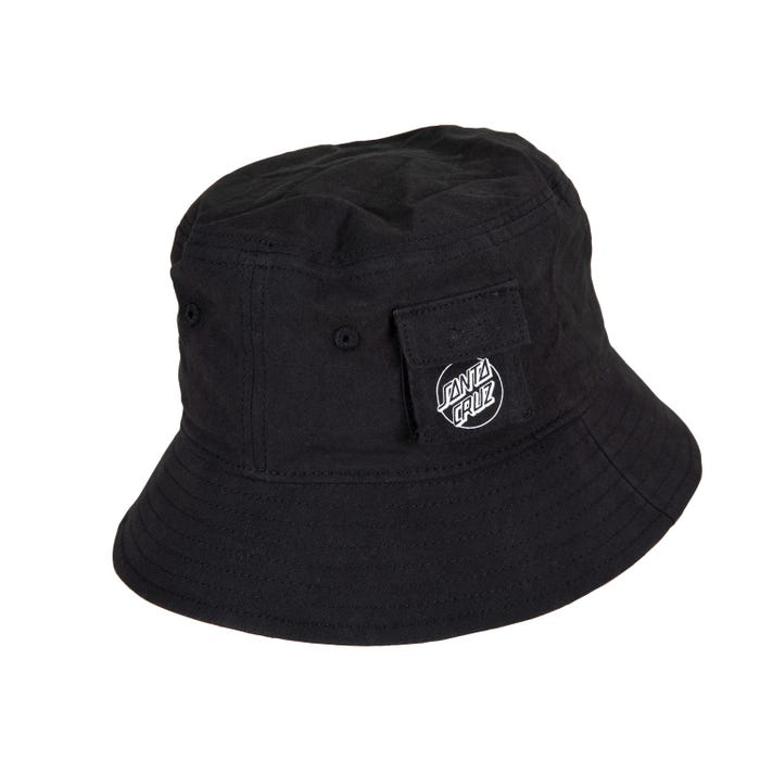 Santa Cruz Strip Cargo women's bucket hat washed black