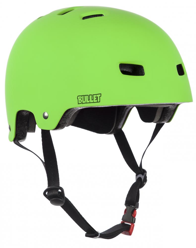 Bullet Deluxe T35 skateboard helm mat groen