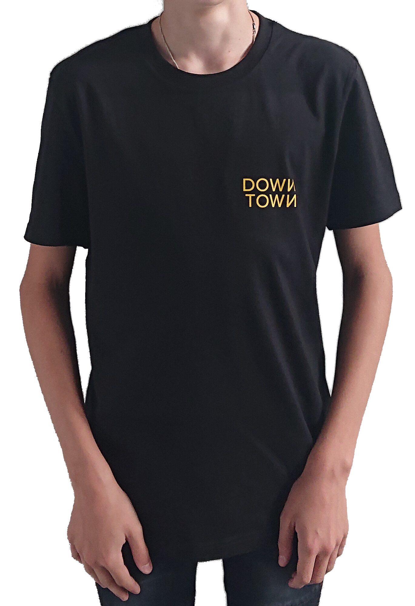 Down Town Logo T-shirt zwart