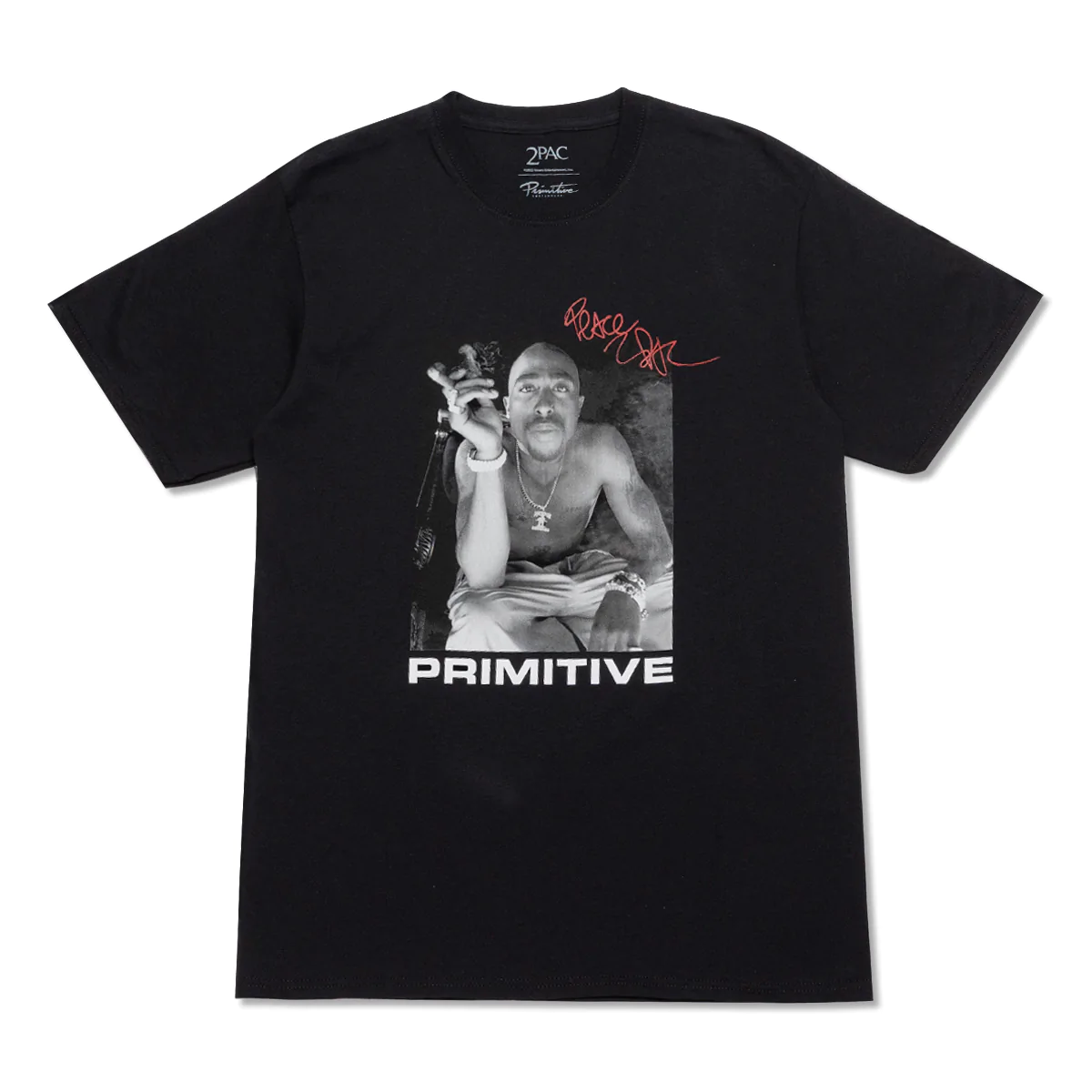 Primitive x Tupac Smoke Tee black