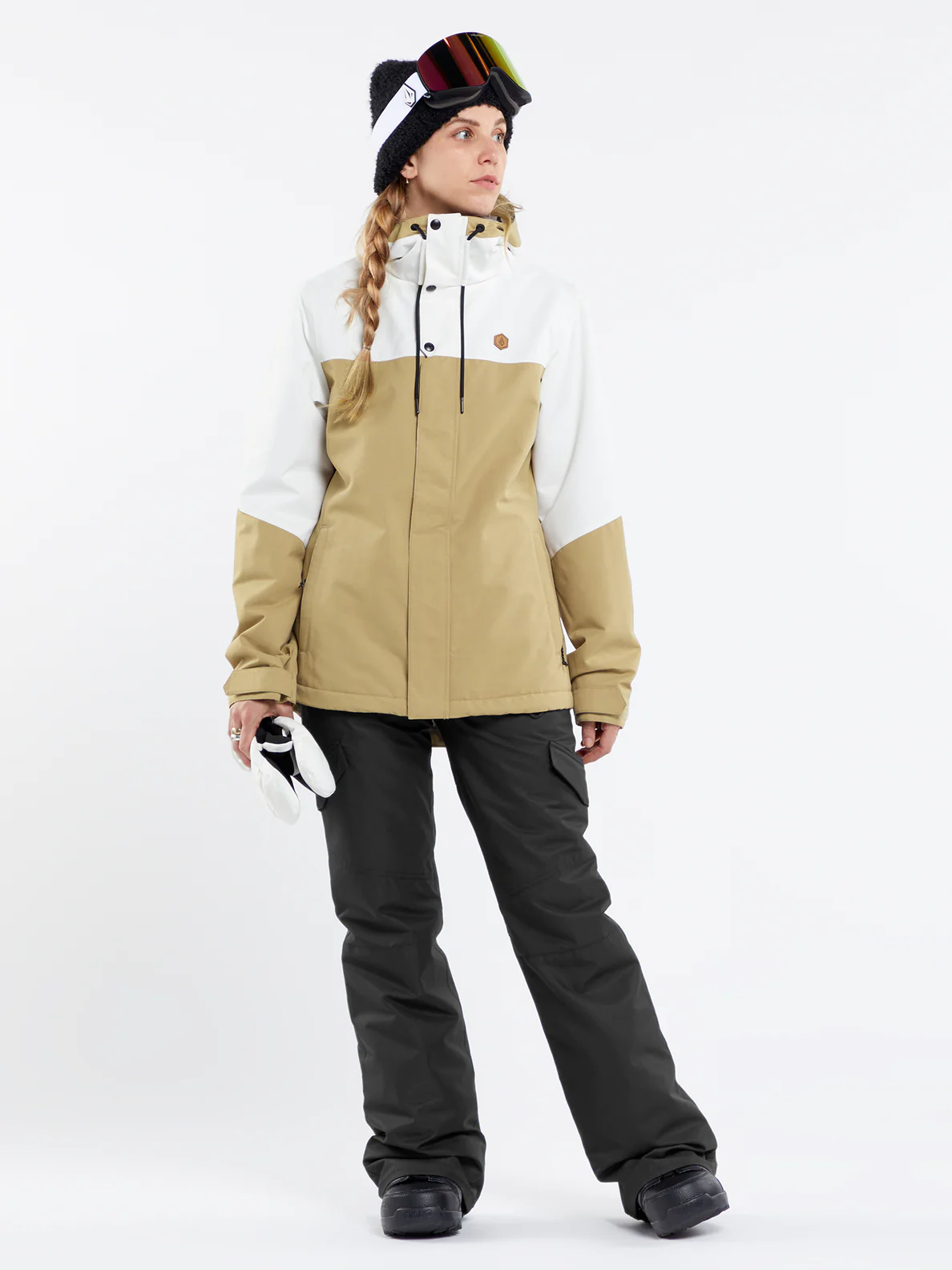 Volcom Bolt insulated women's snowboard jacket dark khaki