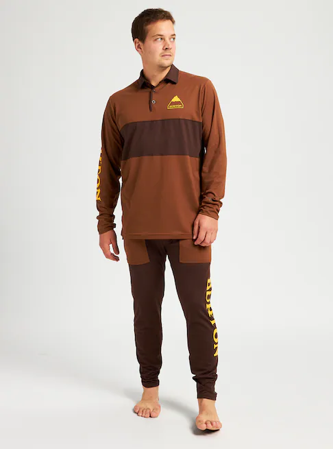 Burton Midweight Rugby thermo shirt bison / seal brown