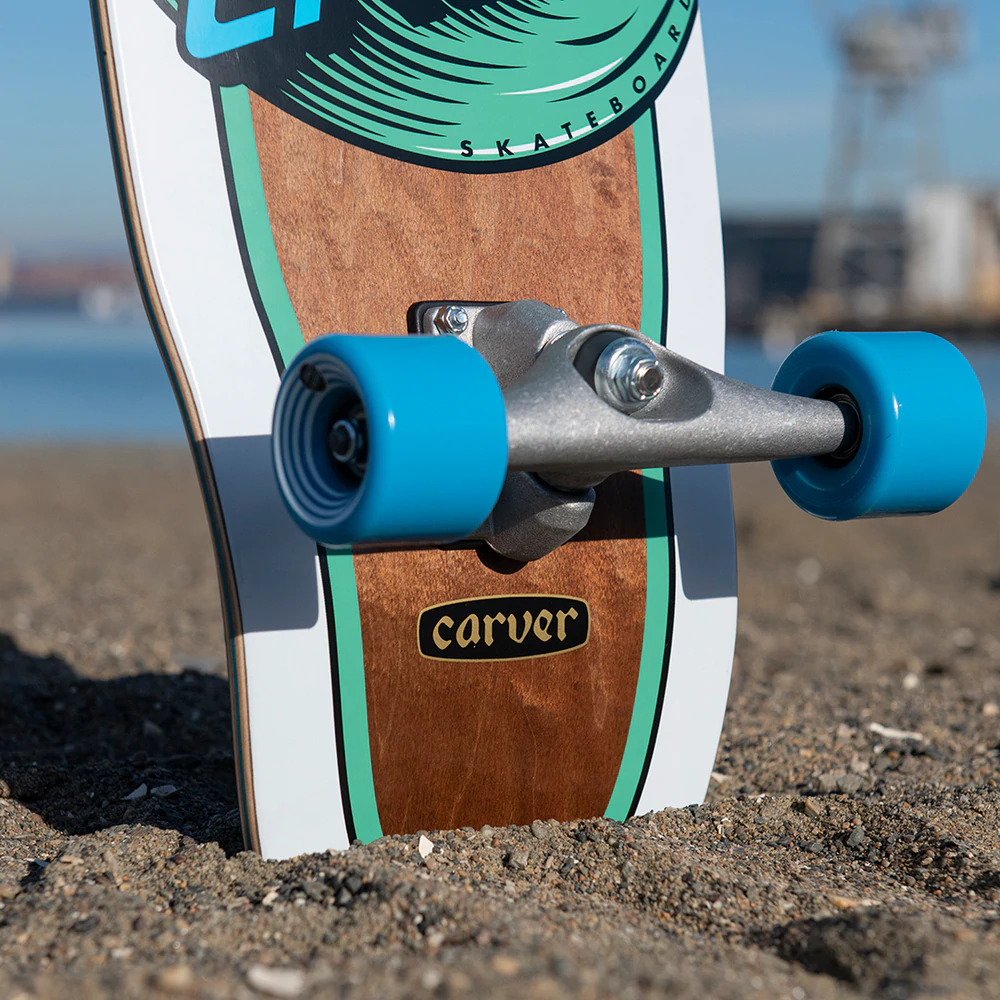 Santa Cruz x Carver Wave Dot Cut Back Surf Skate 9.75