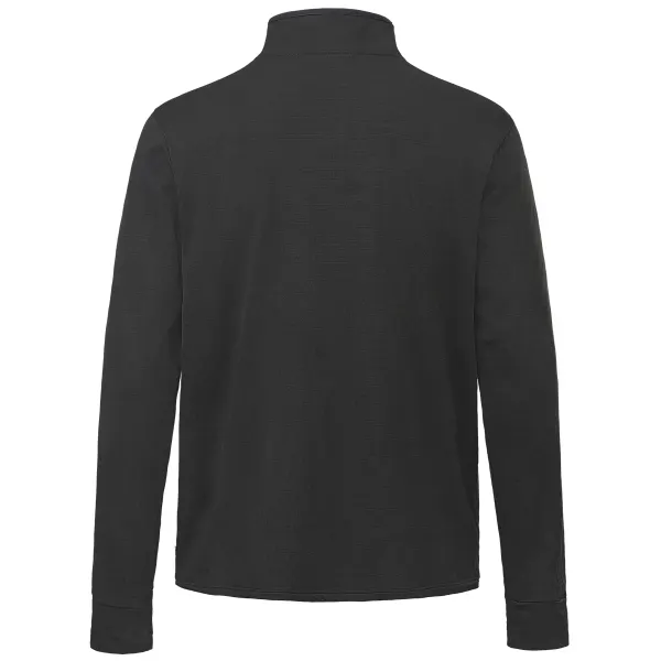 Picture bake grid tech fleece zip hoodie midlayer black
