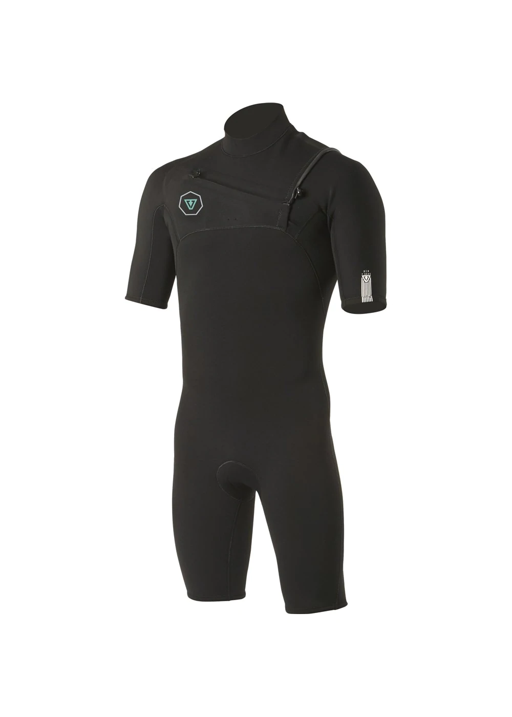Vissla 7 Seas 2/2 front zip shorty wetsuit black