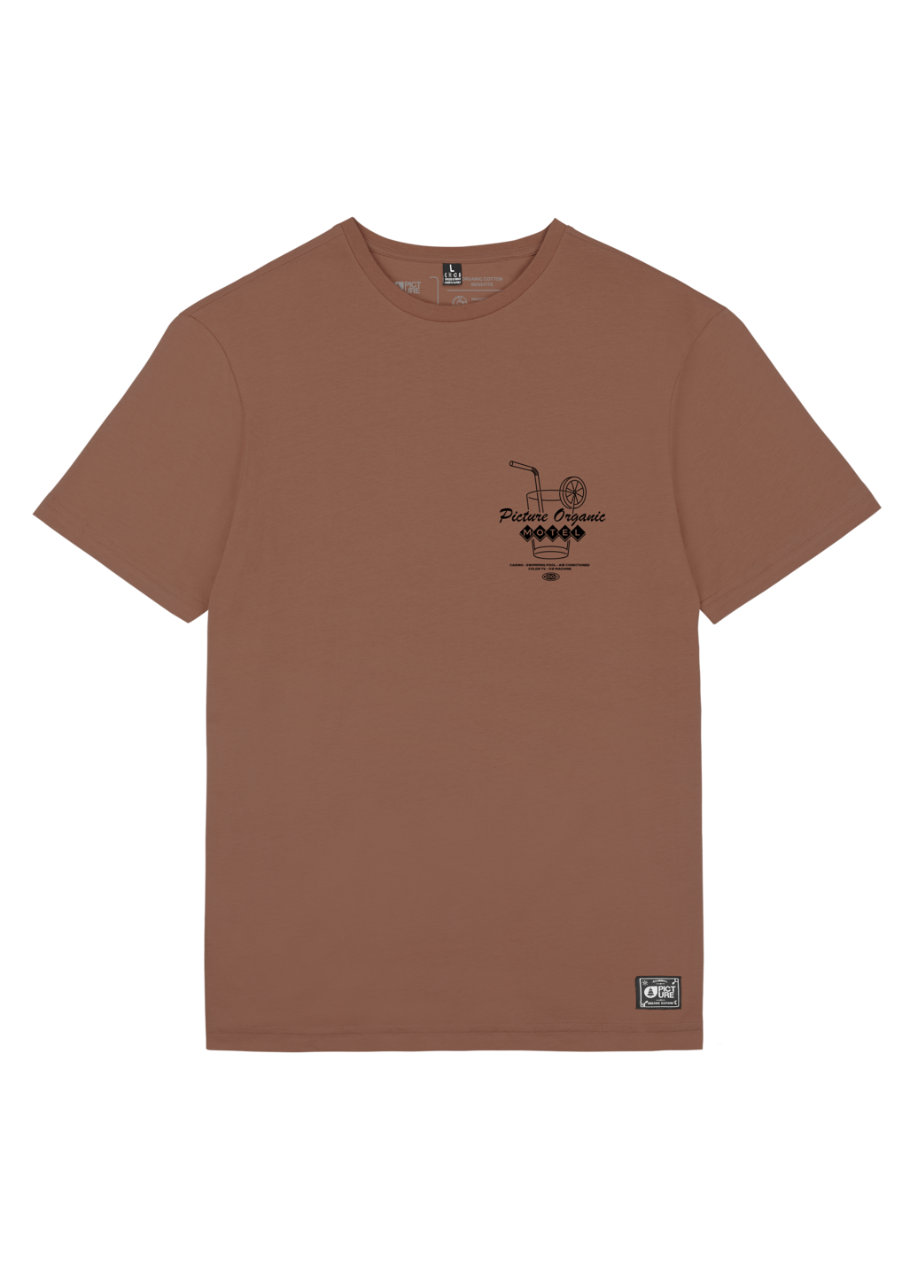 Picture Vacation Tee shirt Rustic brown