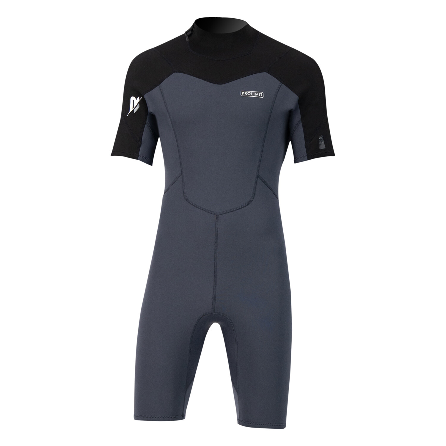 Prolimit Raider 2/2mm shorty backzip wetsuit grey / black