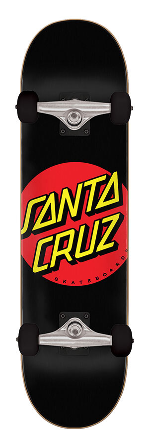 Santa Cruz Classic Dot 8.0" compleet skateboard black