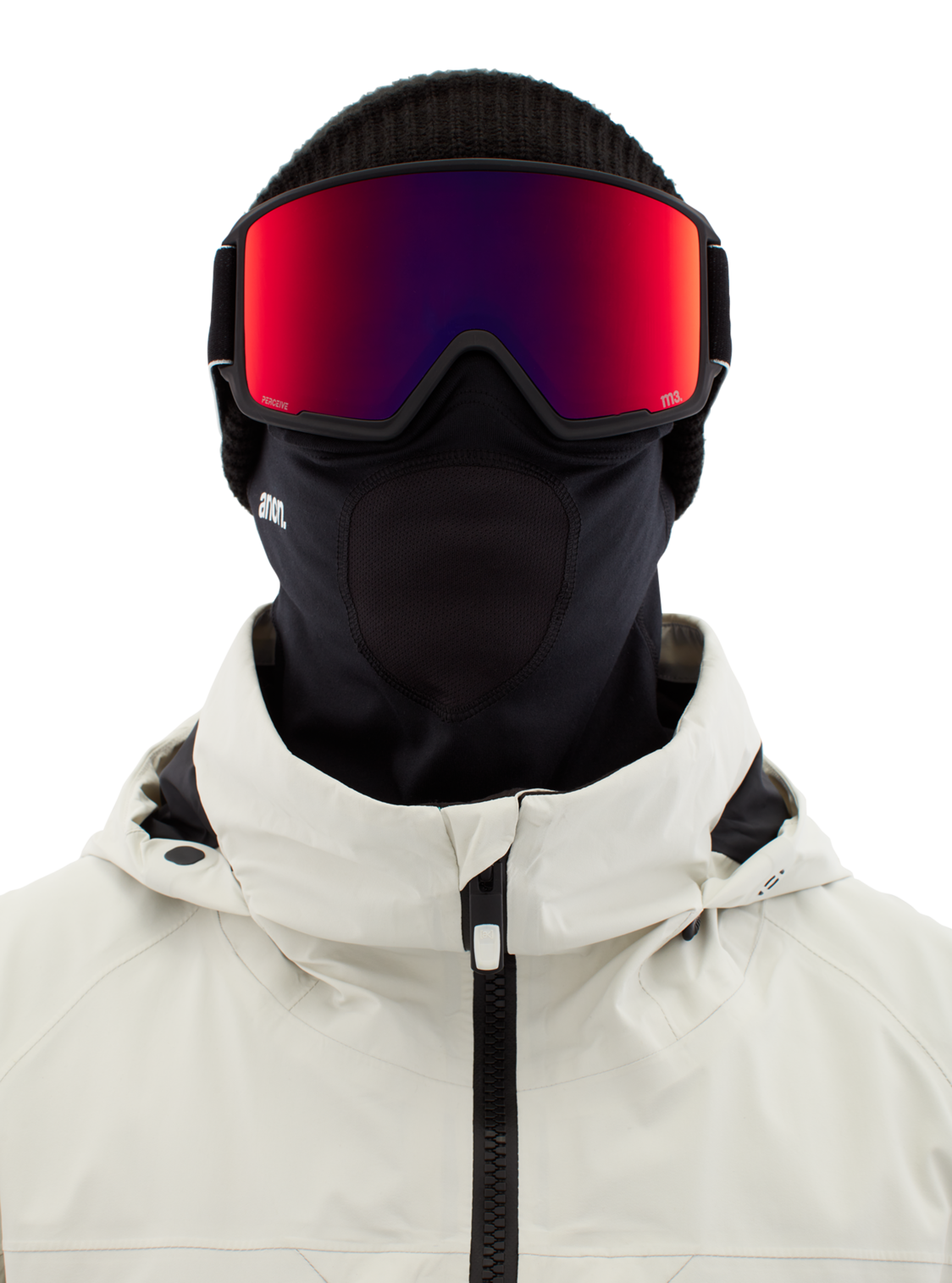 Anon M3 goggle black / perceive sun red (including extra lens and MFI mask)