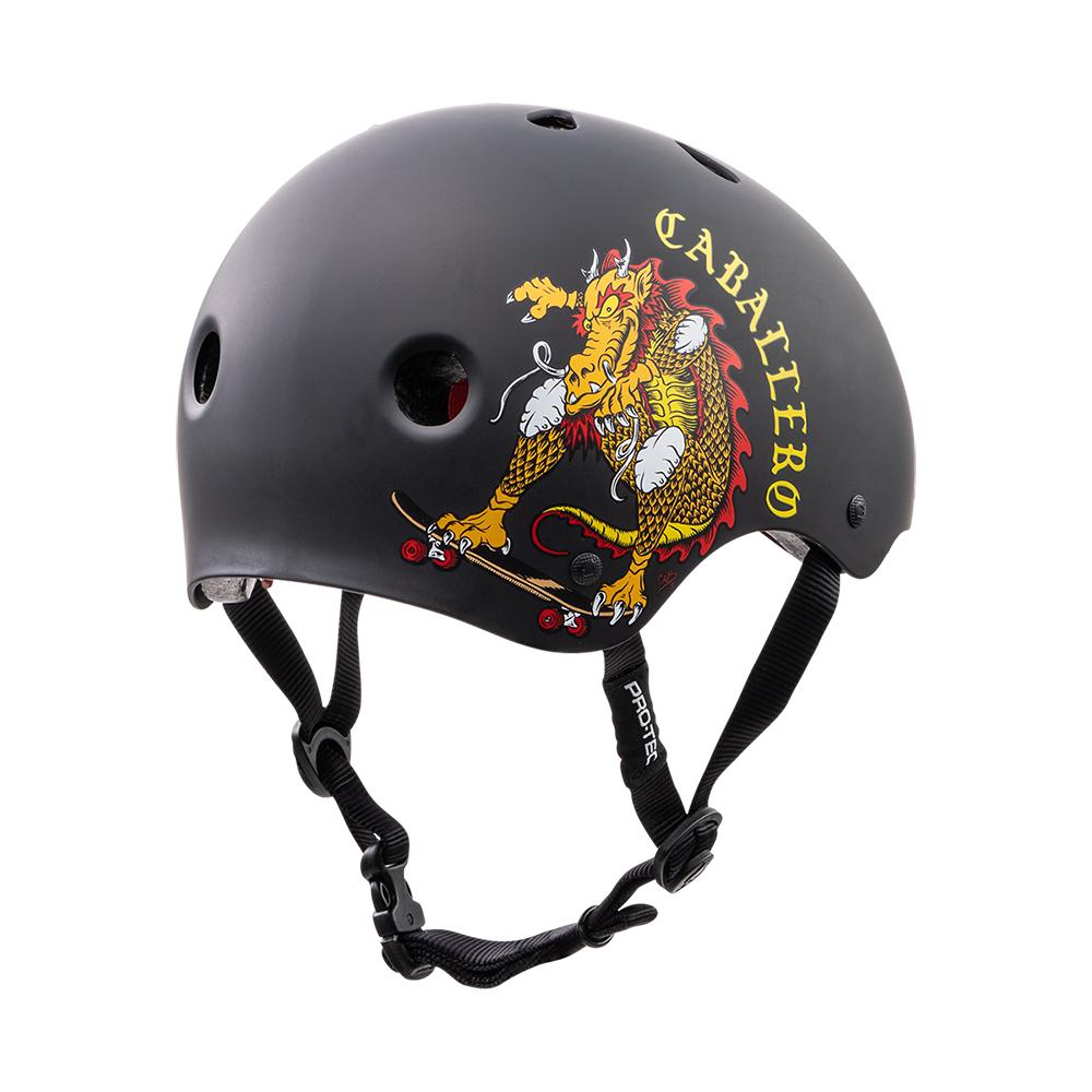 Pro-tec classic Cert Cab Dragon skateboard helm matte black