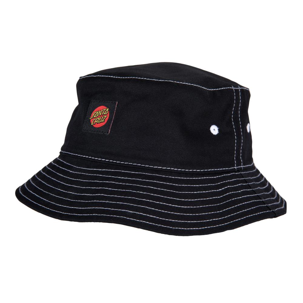 Santa Cruz Classic Label bucket hat black / white
