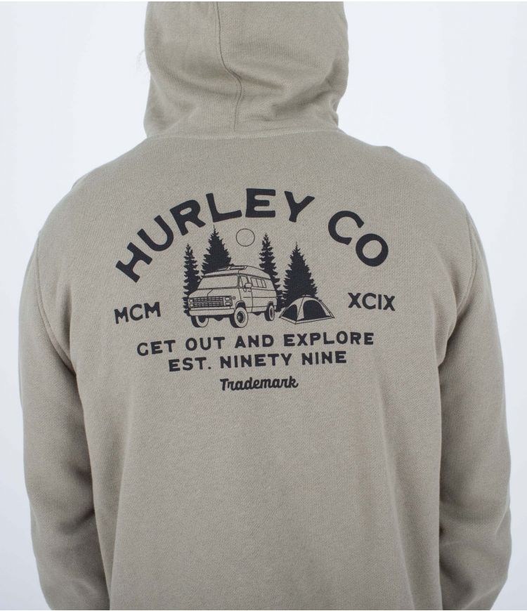 Hurley Campin Fleece hoodie army