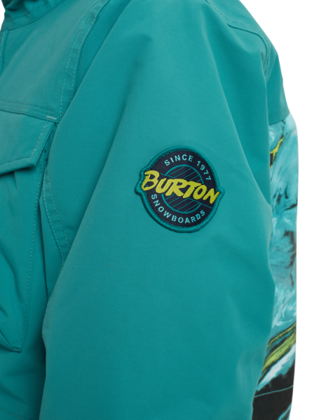 Burton Covert kinder snowboardjas green blue slate / satelite