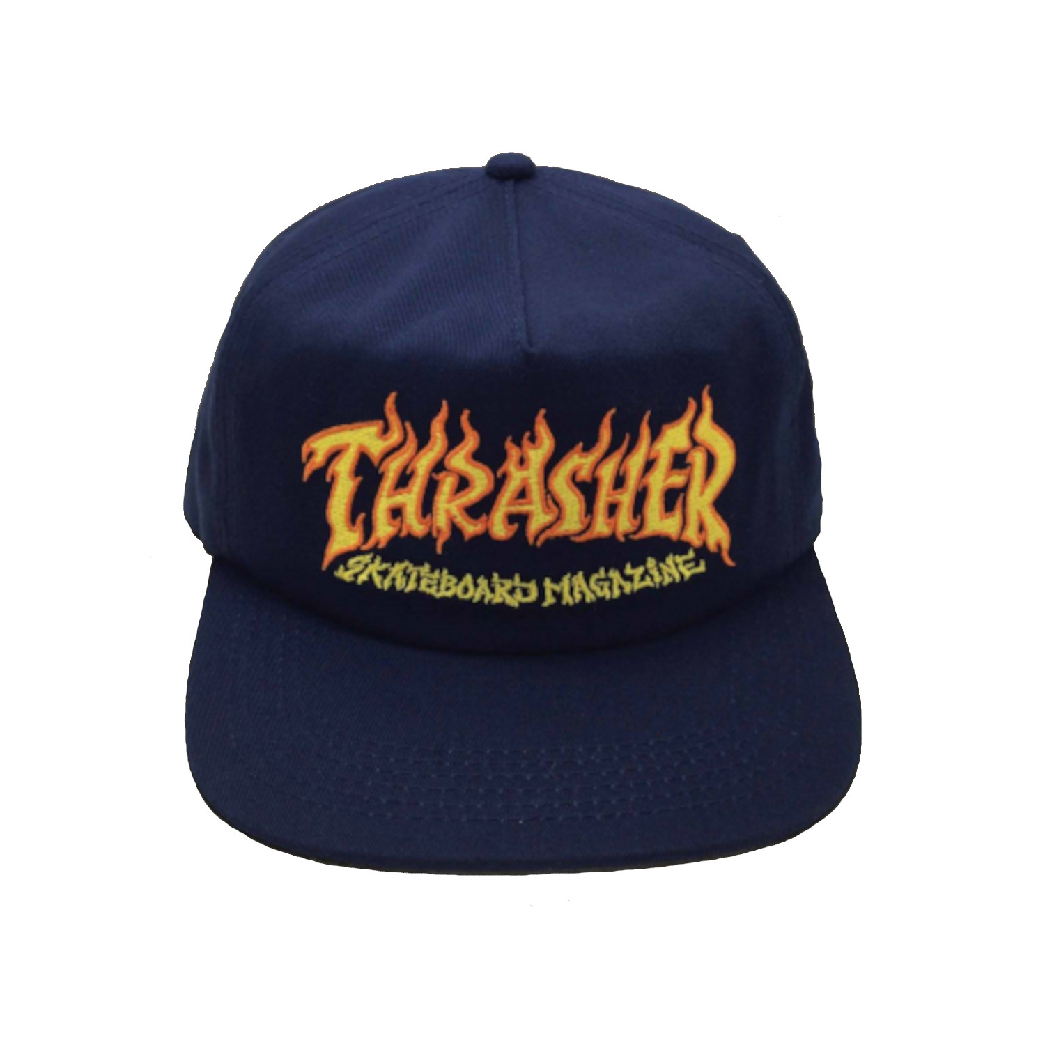 Thrasher Fire Logo snapback navy