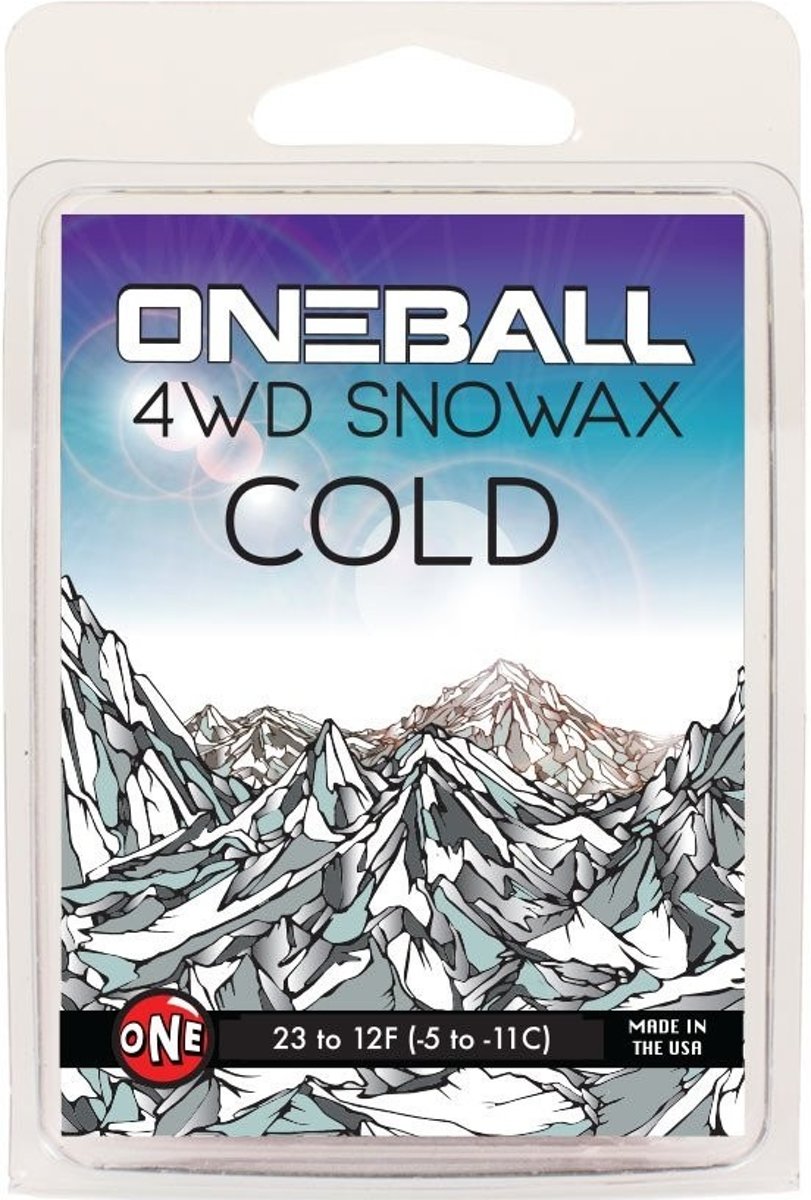 Oneballjay Four Wheel Drive Ice snowboard en ski wax (-11ªC en kouder)