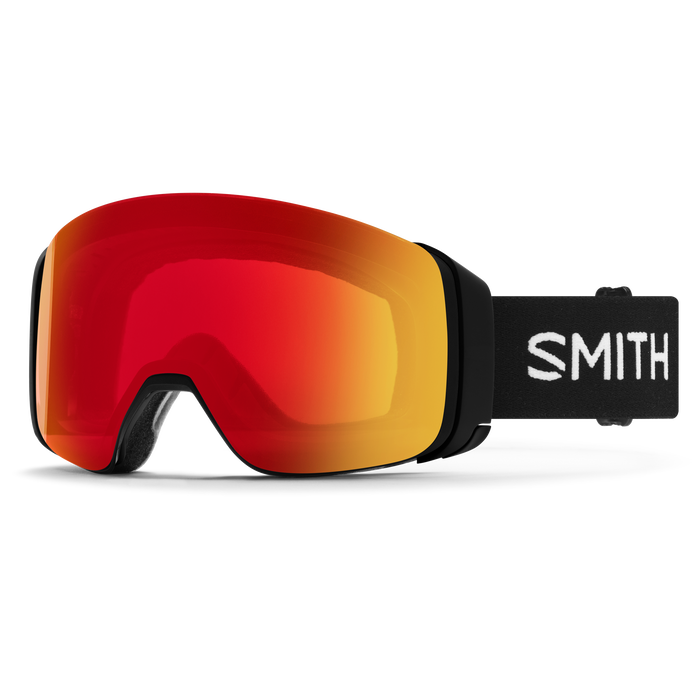 Smith 4D Mag goggle black / photochromic red mirror (met extra lens)