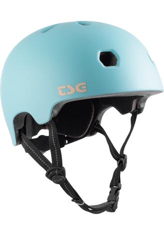 TSG Meta Solid color skateboard helm satin blue tint