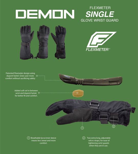 Demon Flexmeter Single Sided Wristguard Gloves