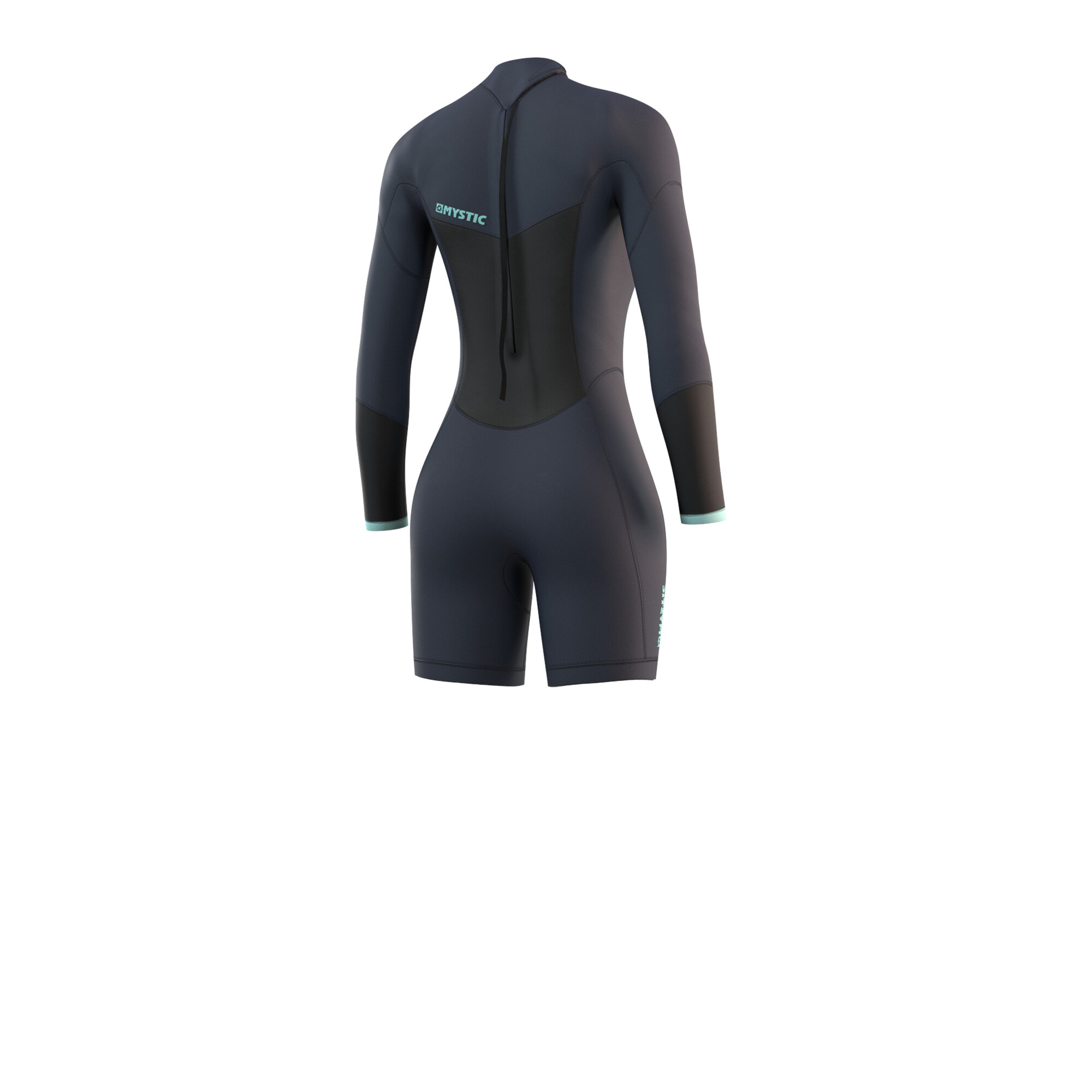 Mystic Dames Brand 3/2 back-zip longarm shorty wetsuit night blue