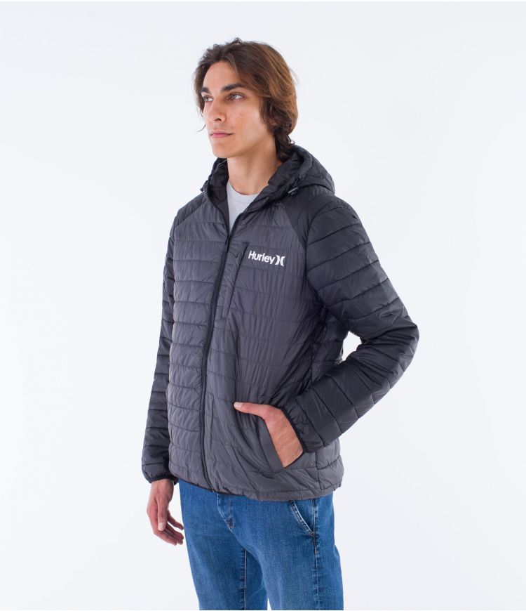 Hurley Foothill packable jacket stone grey