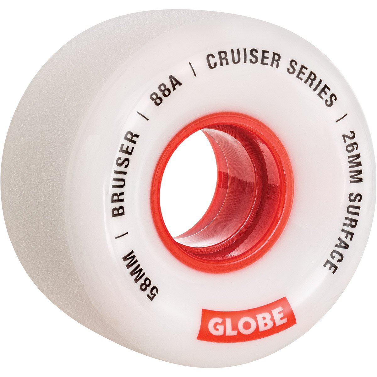 Globe Bruiser 88A wheels 58 mm white red