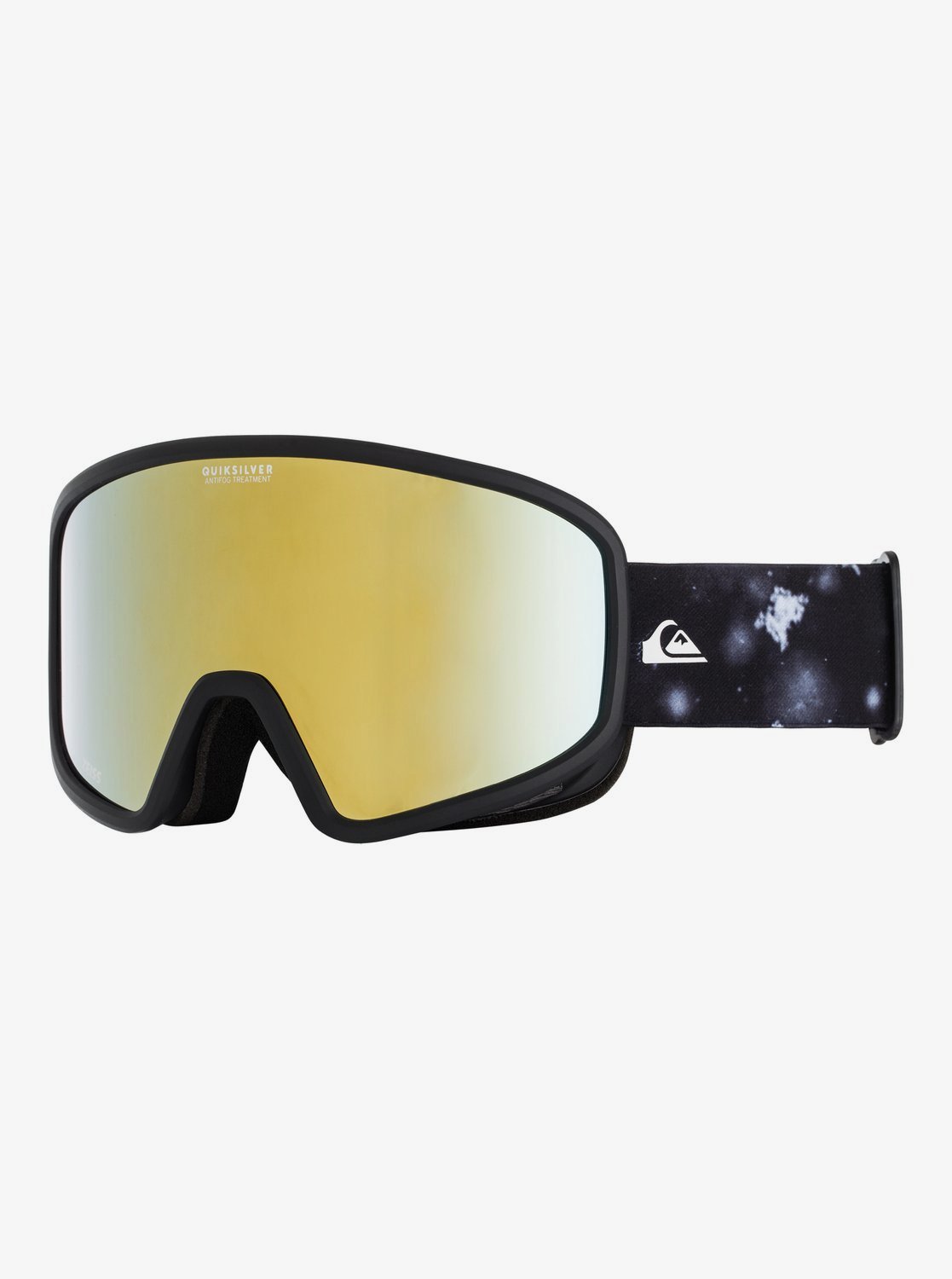 Quiksilver Browdy goggle true black woolflakes / gold chrome