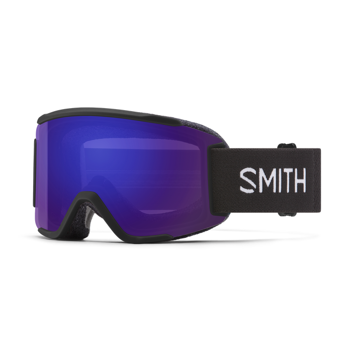 Smith Squad S goggle Black / chromapop everyday violet mirror (met extra lens)