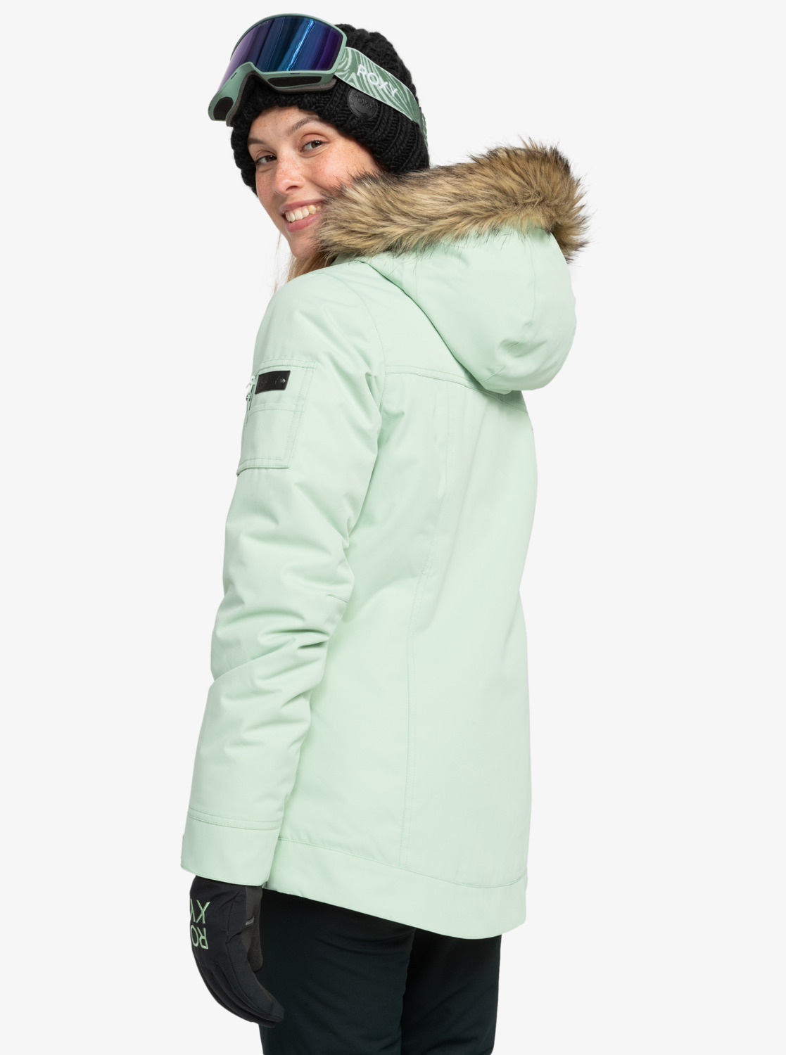 Roxy Meade jacket cameo green