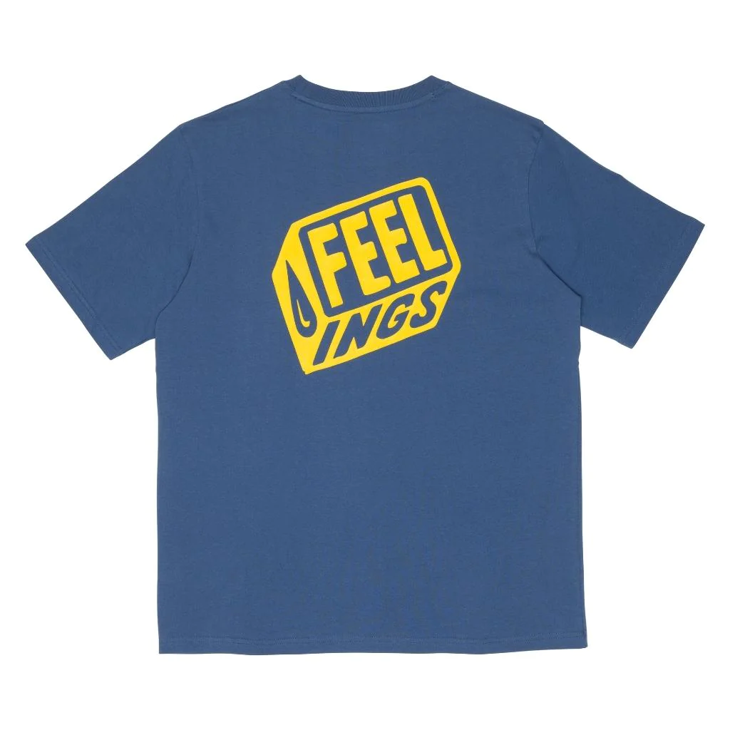 Feelings Cube t-shirt navy blue