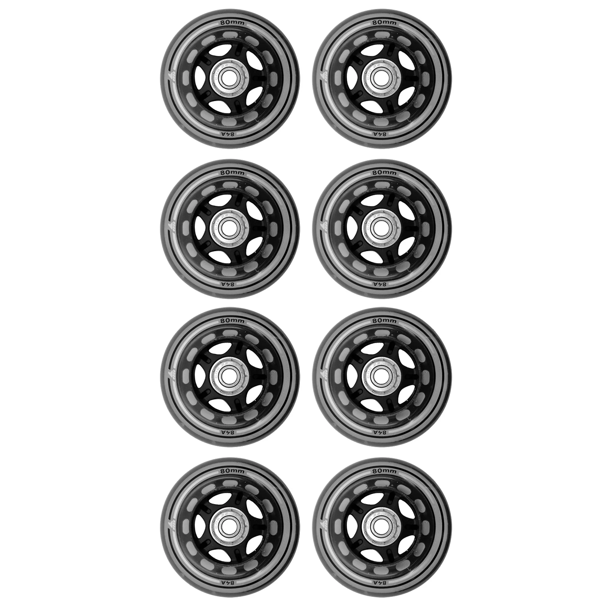 navigatie periode Disco Rollerblade Wheelkit inline skate wielen met lagers (8 stuks) 80mm/84A |  8050459931631