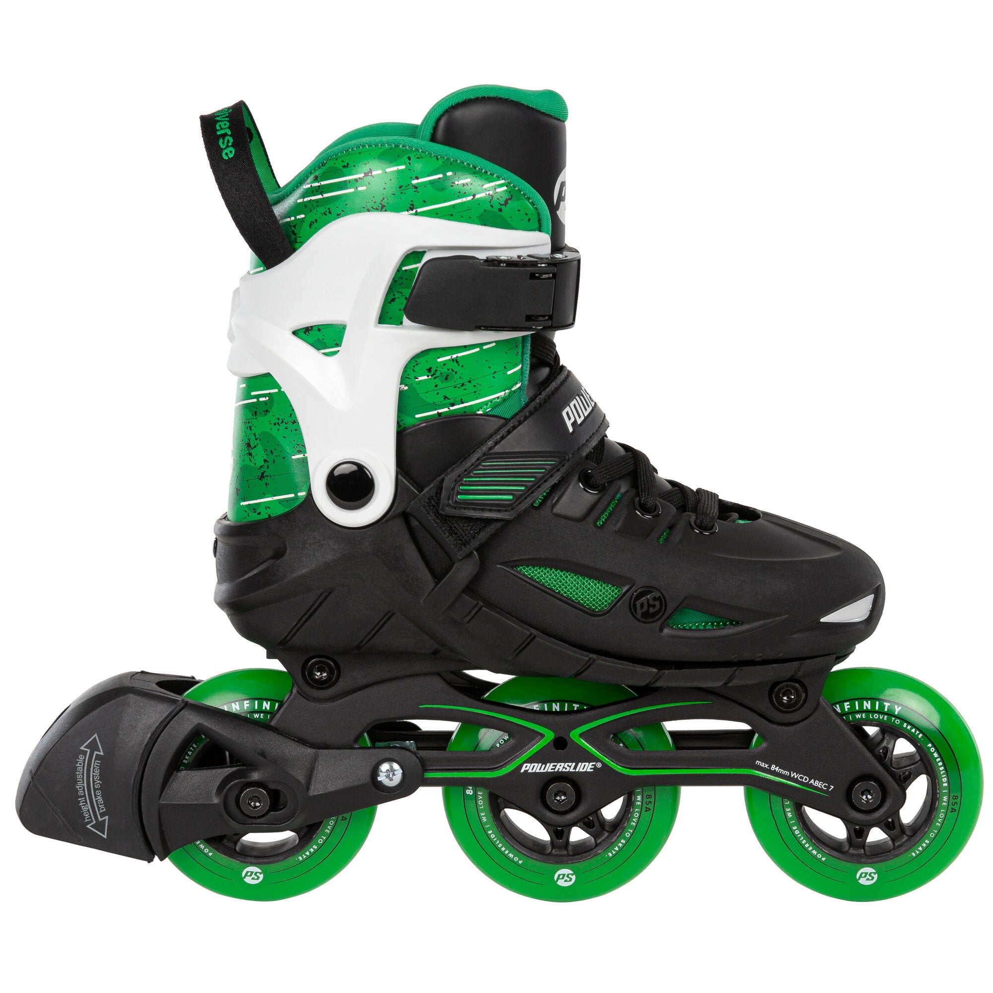 Powerslide Phuzion Universal Green kinder inline skates