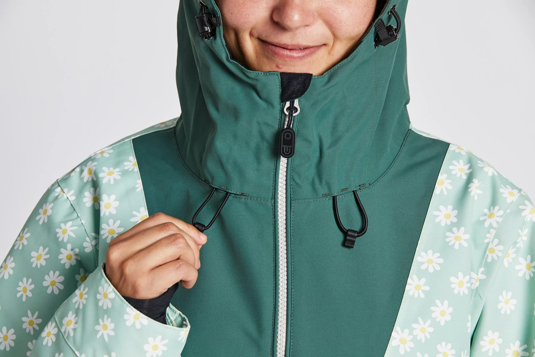 Airblaster women's Freedom Pullover snowboardjacket mint daisy