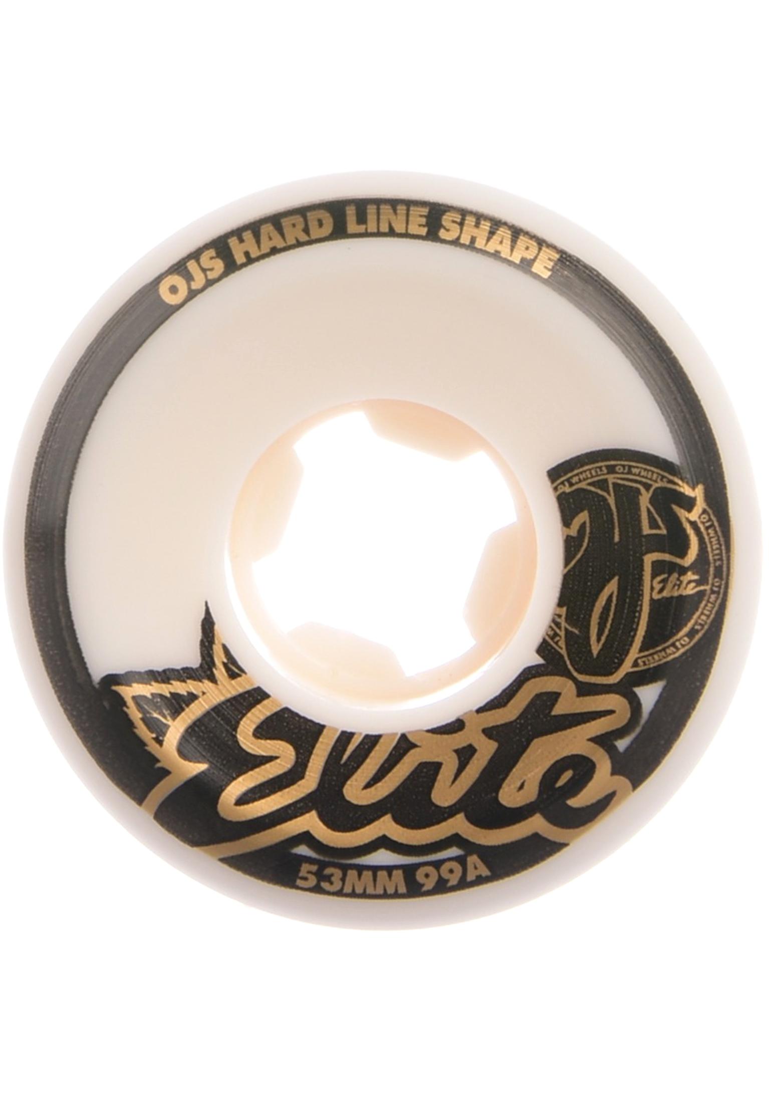 OJ Wheels 55mm Elite Hardline Wide 99A skateboardwielen white