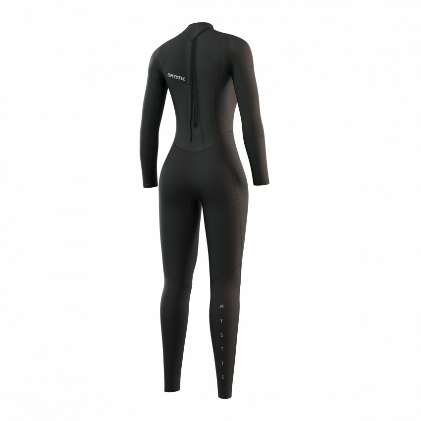 Mystic Dames Star 3/2 back-zip fullsuit wetsuit black
