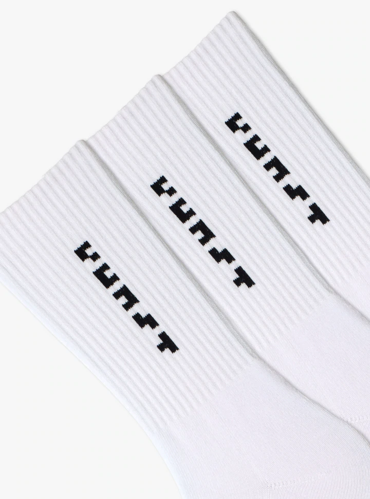 Kunstsokken Pixel Series 3-Pack sokken wit