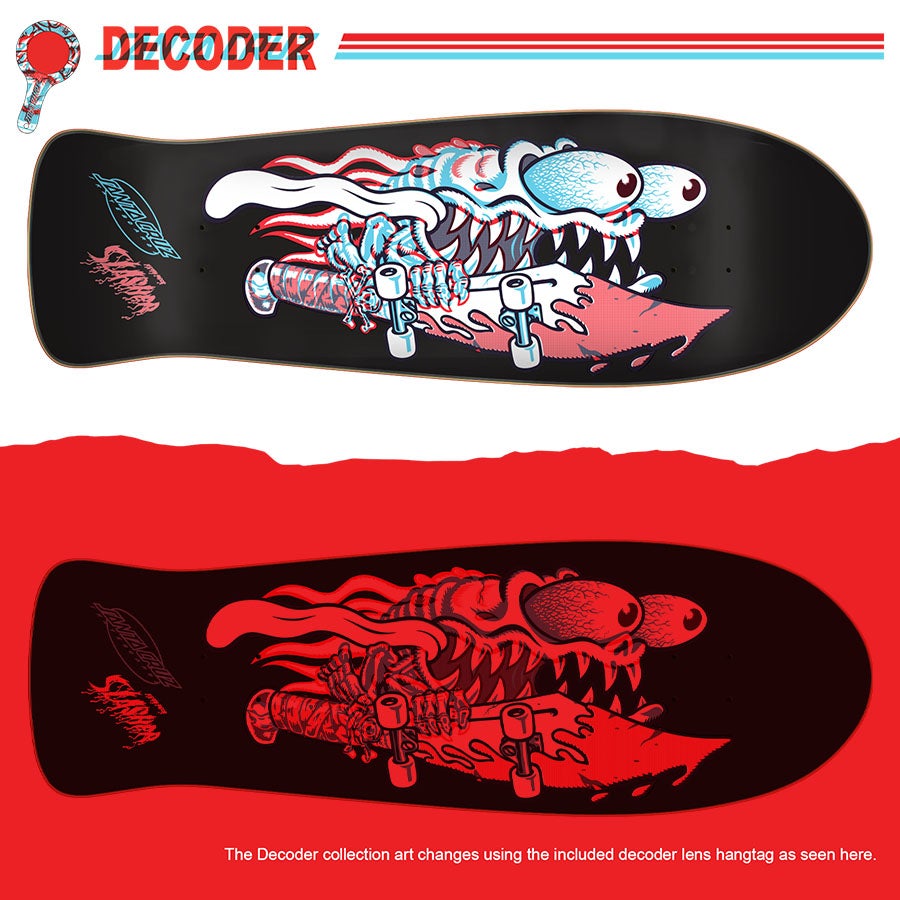 Santa Cruz Meek Slasher Decoder 10.1" oldschool skateboard deck